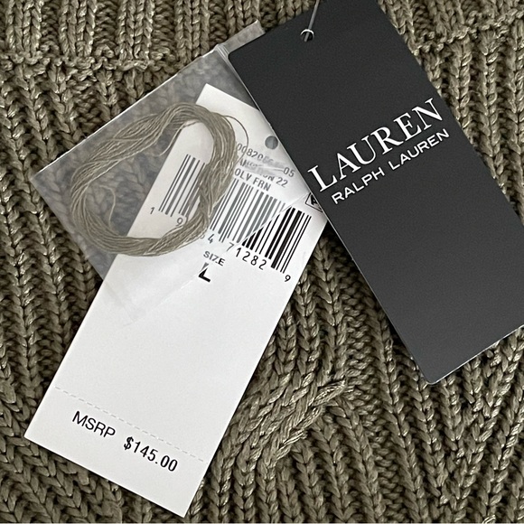 NWT Ralph Lauren Cable-Knit Cotton-Blend Sweater - Picture 12 of 14